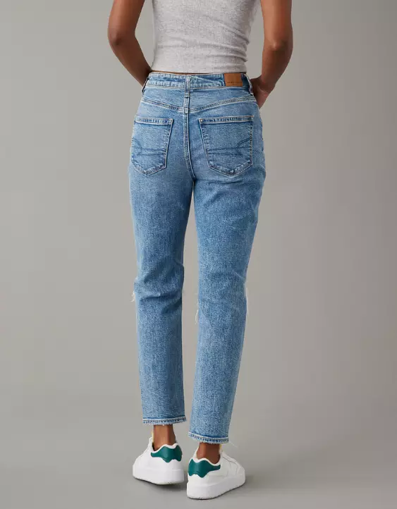 AE Strigid Ripped Mom Jean - Image 4