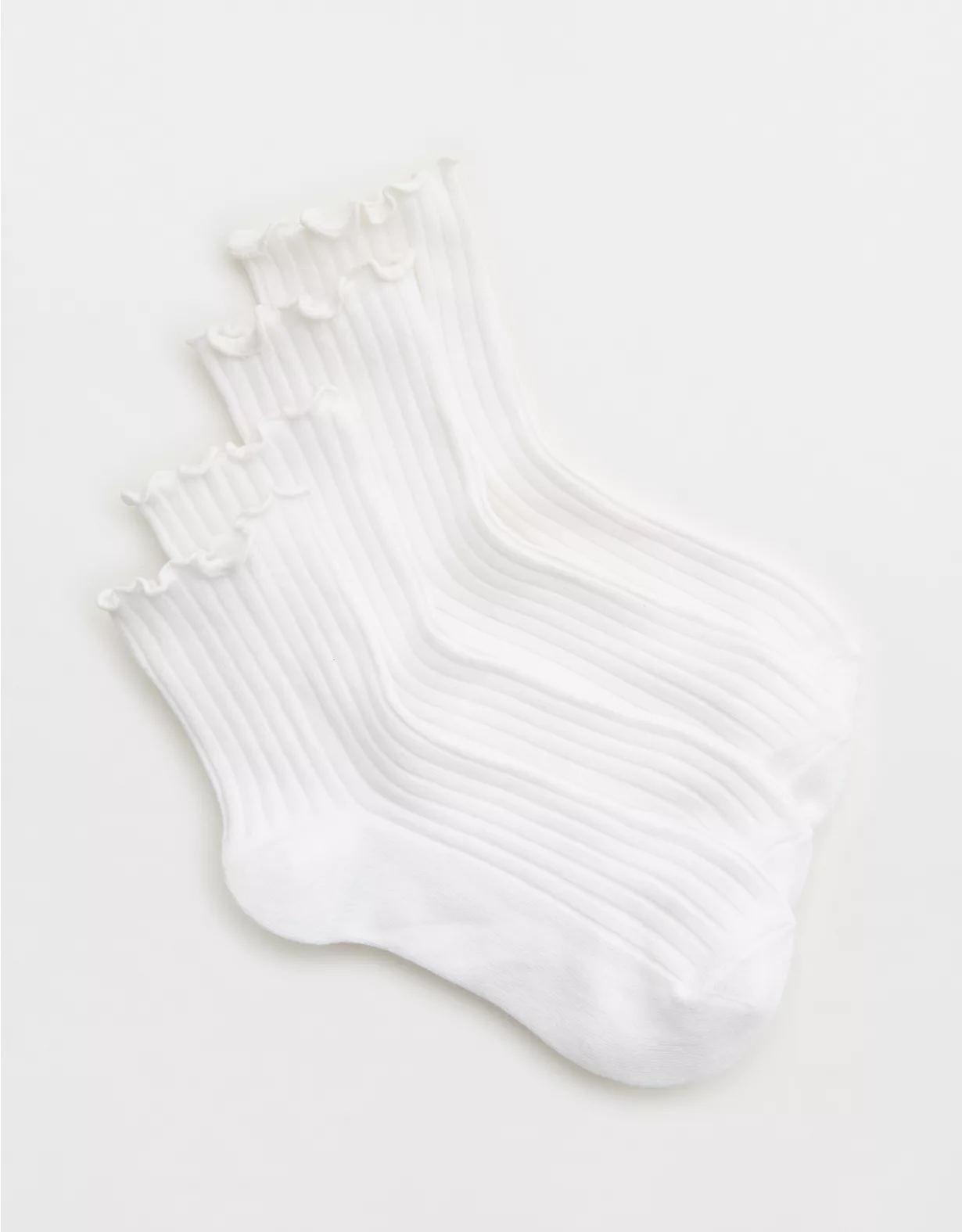 Aerie Lettuce Edge Quarter Sock 2-Pack - Image 2