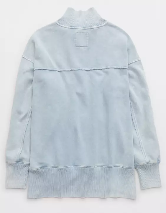 Aerie Vintage Popover Polo Sweatshirt - Image 4