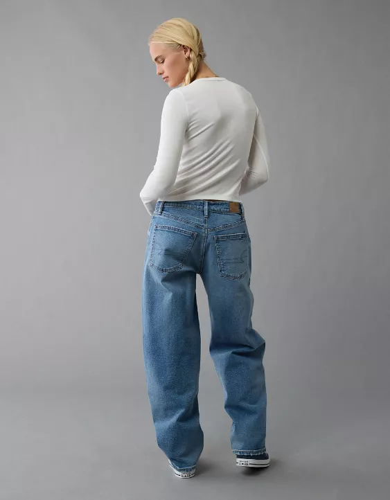 AE Strigid Low-Rise Baggy Barrel Jean - Image 2
