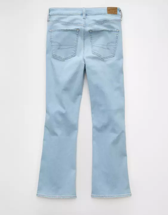 AE Next Level High-Waisted Kick Bootcut Crop Jean - Image 4