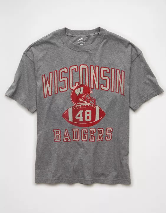 AE Boxy Wisconsin Badgers Graphic T-Shirt - Image 3