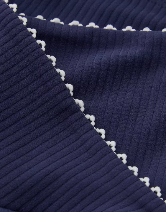 OFFLINE By Aerie Real Me XTRA Ribbed Picot Trim Crossover Legging - Image 7