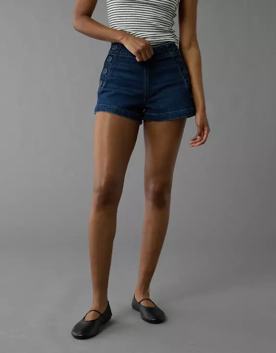 AE Stretch Denim Mom Short - Image 5