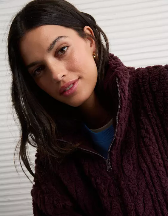 AE Cable Sherpa Full-Zip Sweatshirt - Image 6