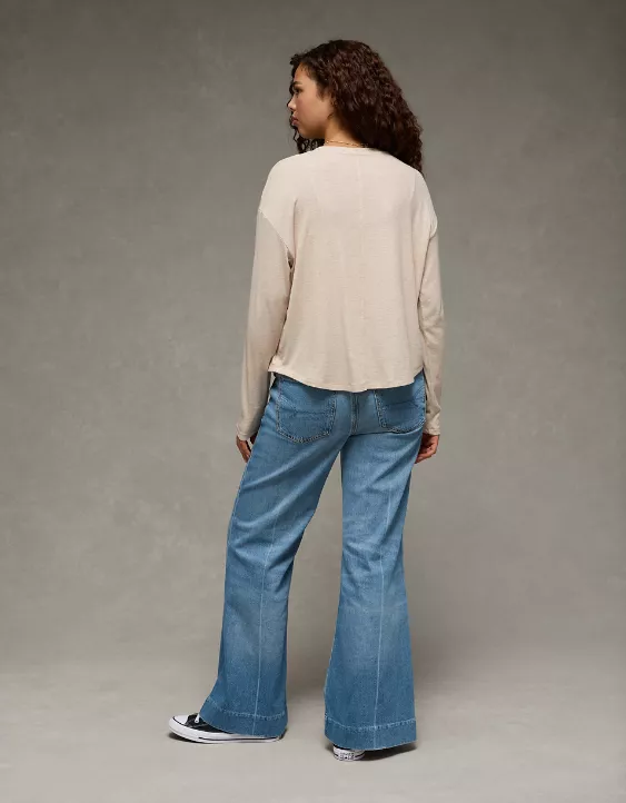 AE Soft & Sexy Long Sleeve Pocket T-Shirt - Image 2