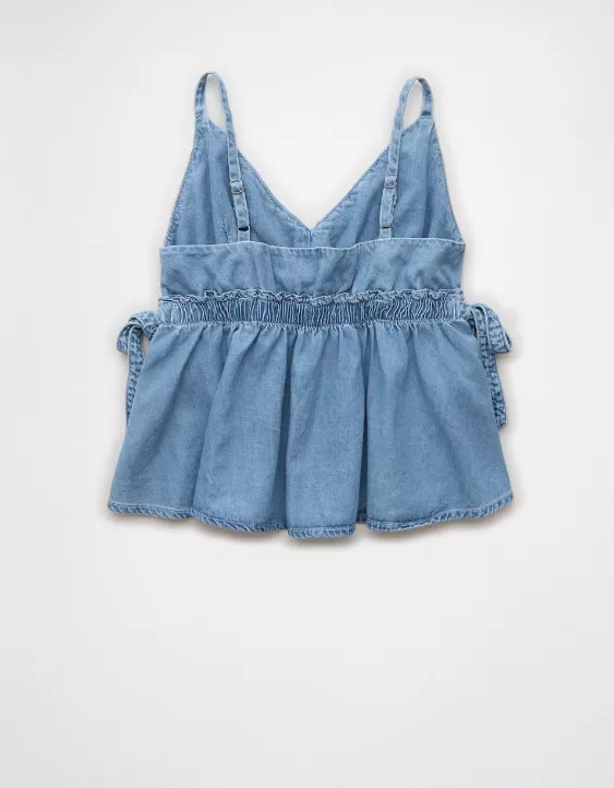 AE Denim Babydoll Tank Top - Image 4