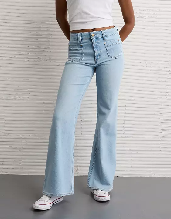 AE Stretch High-Waisted Flare Jean - Image 2