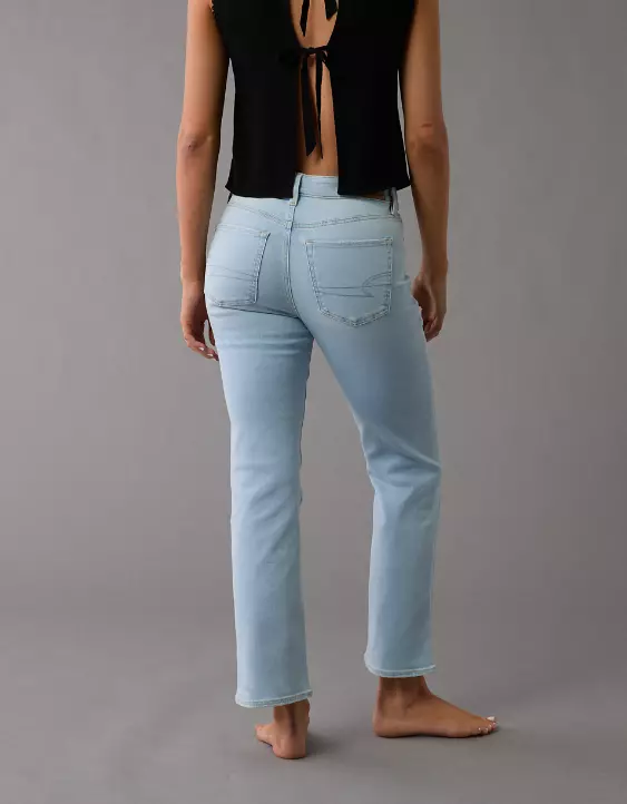 AE Next Level High-Waisted Kick Bootcut Crop Jean - Image 2