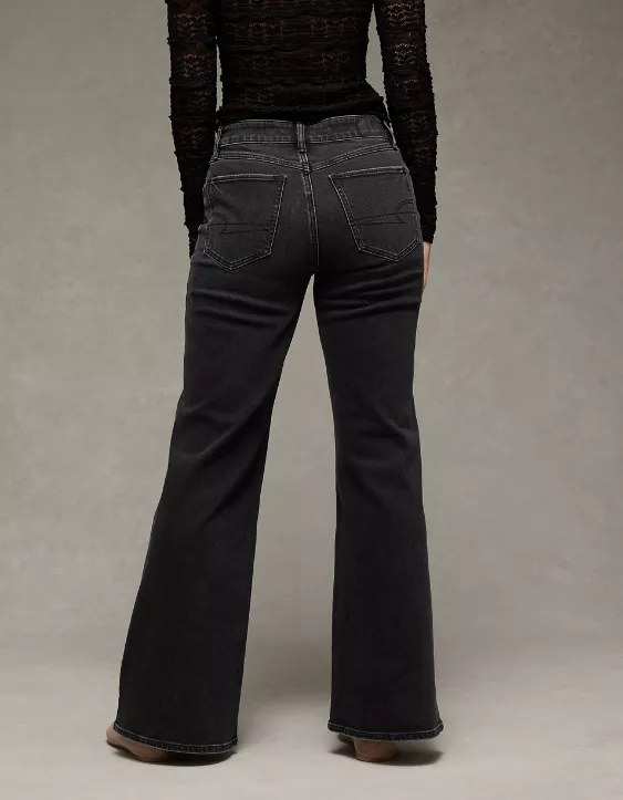 AE Stretch High-Waisted Flare Jean - Image 2