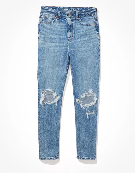 AE Strigid Ripped Mom Jean - Image 2