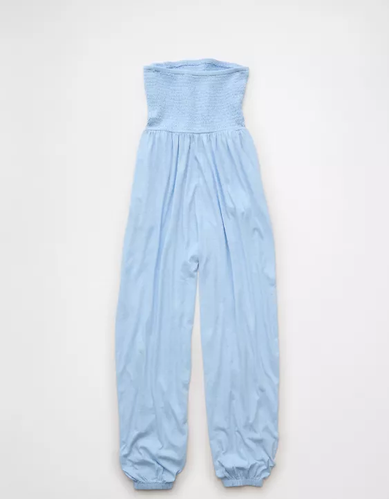 AE Sunchaser Knit Smocked Tube Jumpsuit - Image 4