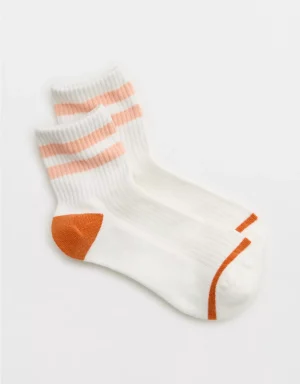 Aerie Striped Quarter Socks