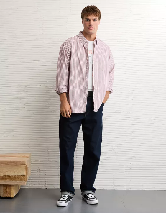 AE Everyday Relaxed Oxford Button-Up Shirt - Image 5