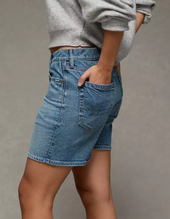 AE Strigid Super High-Waisted Relaxed Denim Short - Image 5