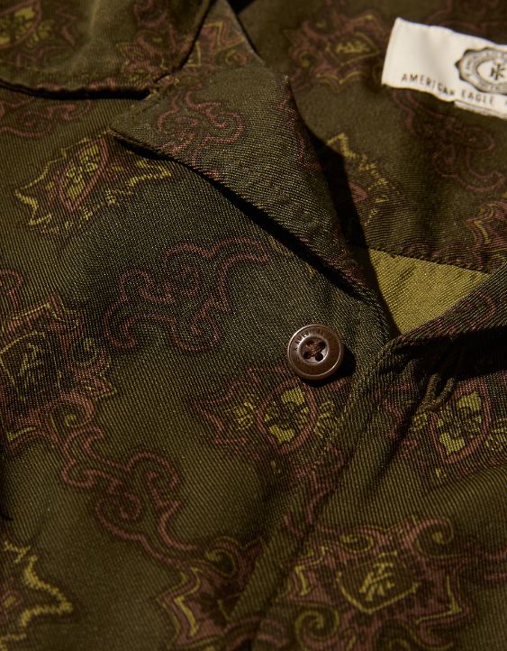 AE x Tru Kolors Short Sleeve Paisley Camp Shirt - Image 6