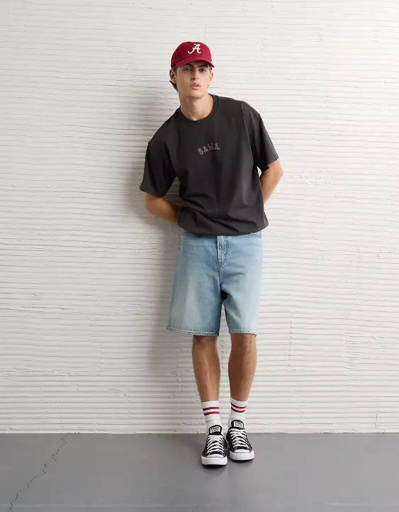 AE Boxy Alabama Crimson Tide Graphic T-Shirt - Image 5