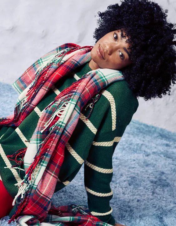 Aerie Printed Lightweight Scarf - Image 5