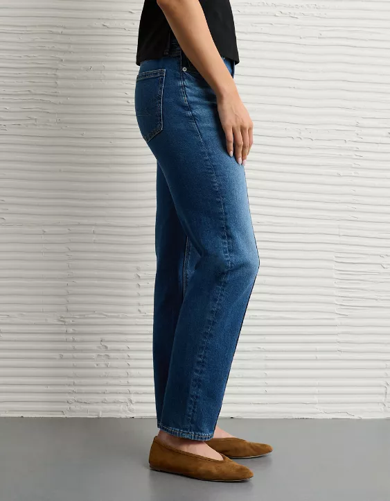 AE Stretch Super High-Waisted Ankle Straight Jean - Image 5