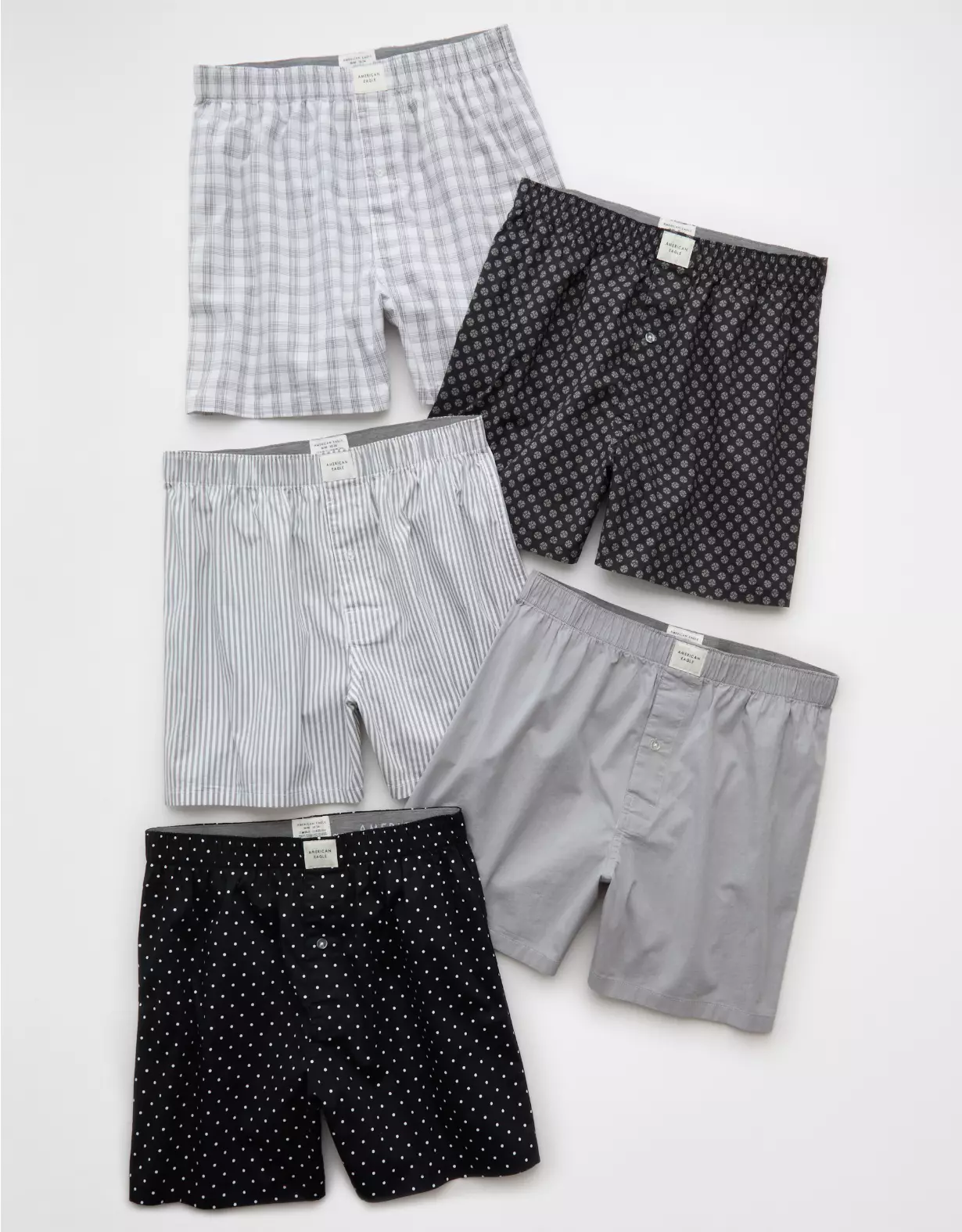 AEO Men's Stretch Boxer Short 5-Pack