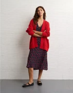 AE Chenille Cardigan Sweater