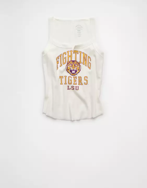 AE LSU Tigers Graphic Notch Neck Tank Top - Image 3