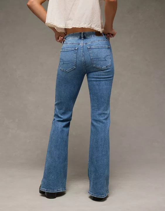 AE Luxe Super High-Waisted Flare Jean - Image 2