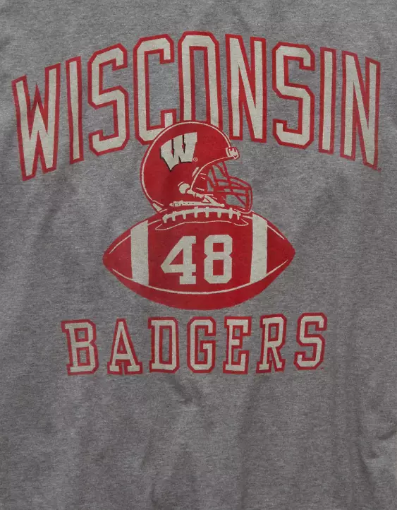 AE Boxy Wisconsin Badgers Graphic T-Shirt - Image 6
