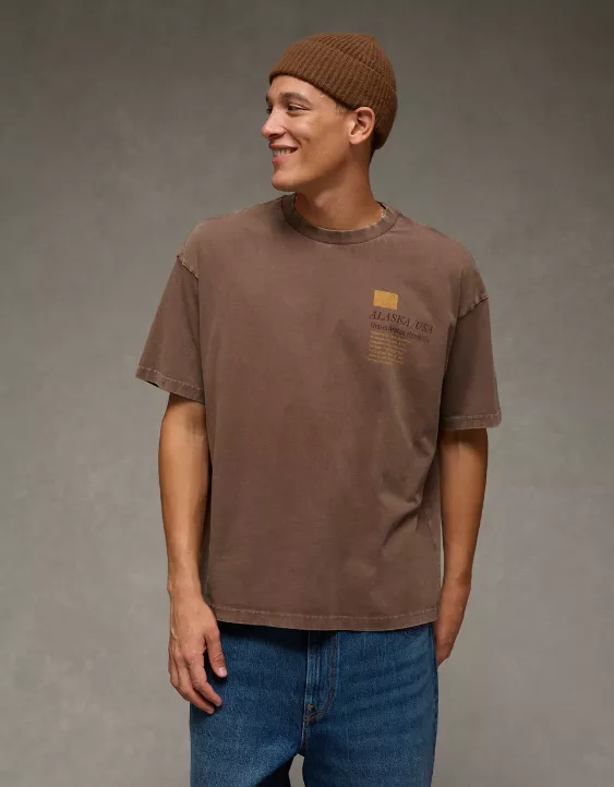 AE Boxy Destination Graphic T-Shirt - Image 7