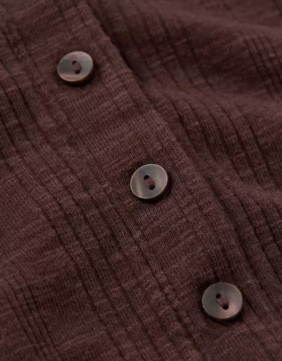 AE Long Sleeve Henley T-Shirt - Image 6