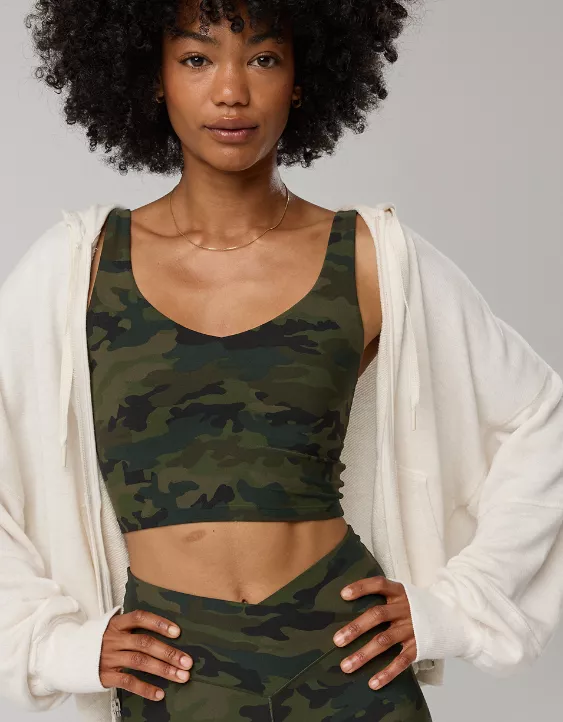 OFFLINE By Aerie Real Me Low Key Longline Sports Bra - Image 2