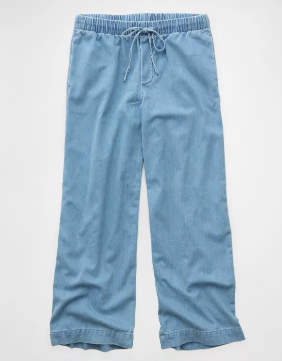 AE Cozy Dreamy Drape Low-Rise Ultra Wide-Leg Jean - Image 3