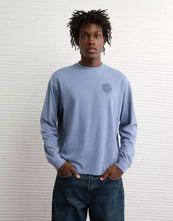 AE Boxy Long Sleeve Graphic T-Shirt - Image 5