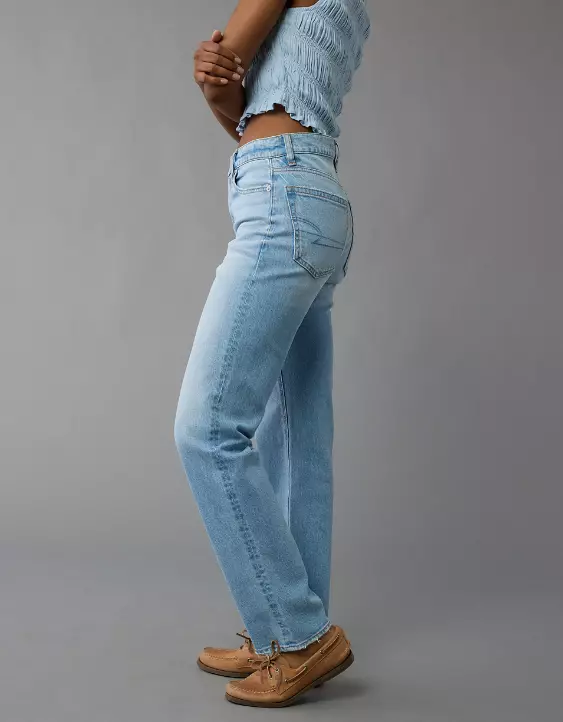 AE Stretch Super High-Waisted Straight Jean - Image 6