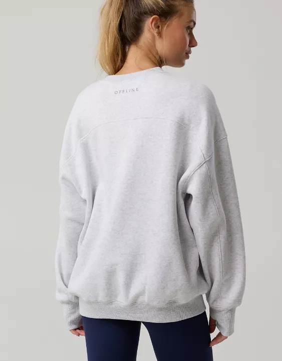 OFFLINE By Aerie Cloud Fleece Oversized Crewneck Sweatshirt - Image 3