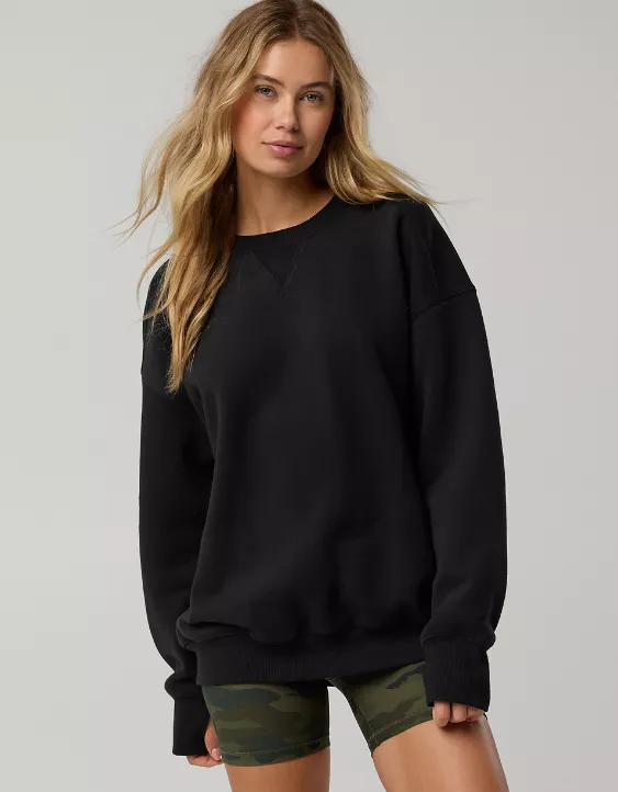 OFFLINE By Aerie Cloud Fleece Oversized Crewneck Sweatshirt - Image 3