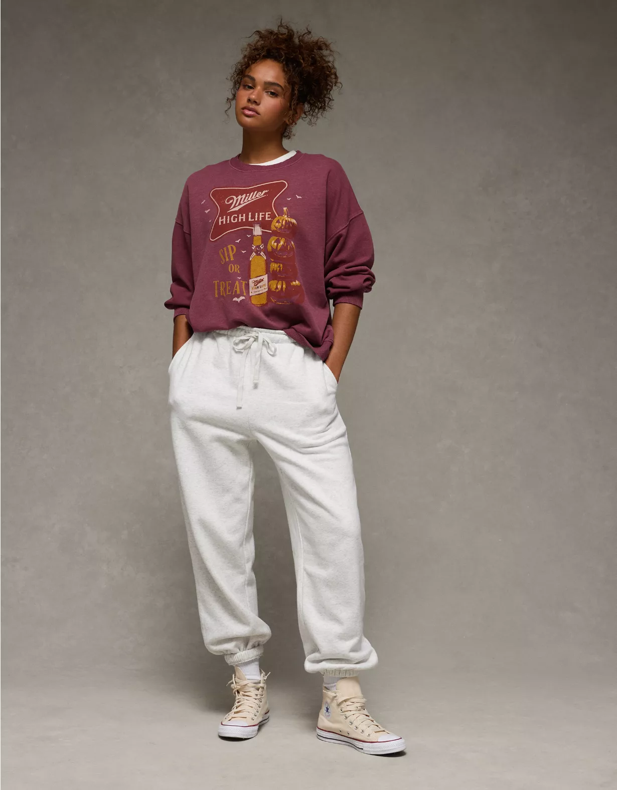 AE Halloween Graphic Sweatshirt