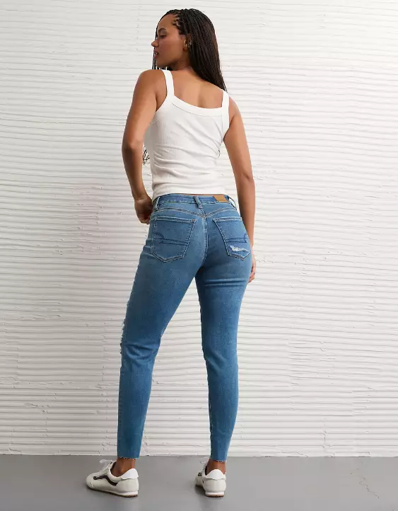 AE Next Level Curvy Ripped High-Waisted Jegging - Image 2
