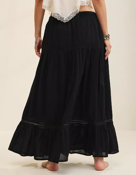 Aerie Lace Trim Maxi Skirt - Image 2
