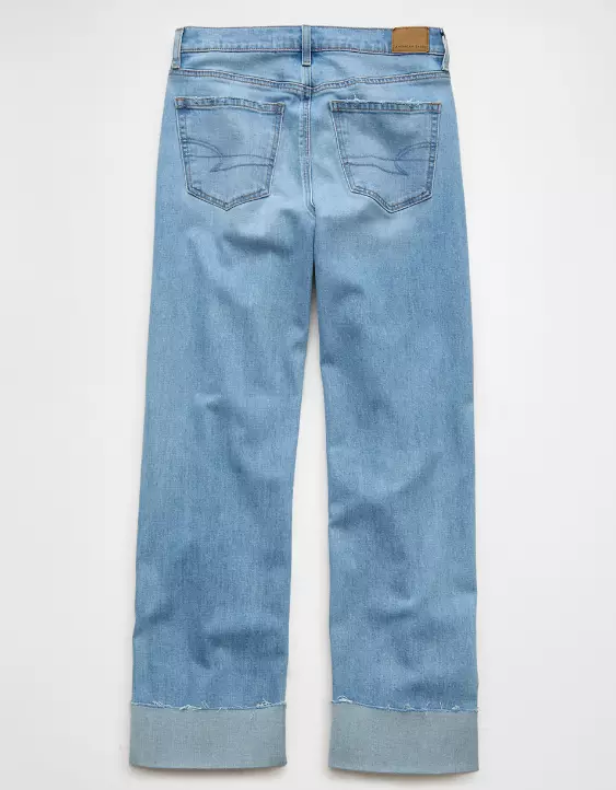 AE Stretch High-Waisted Stovepipe Cuffed Jean - Image 4