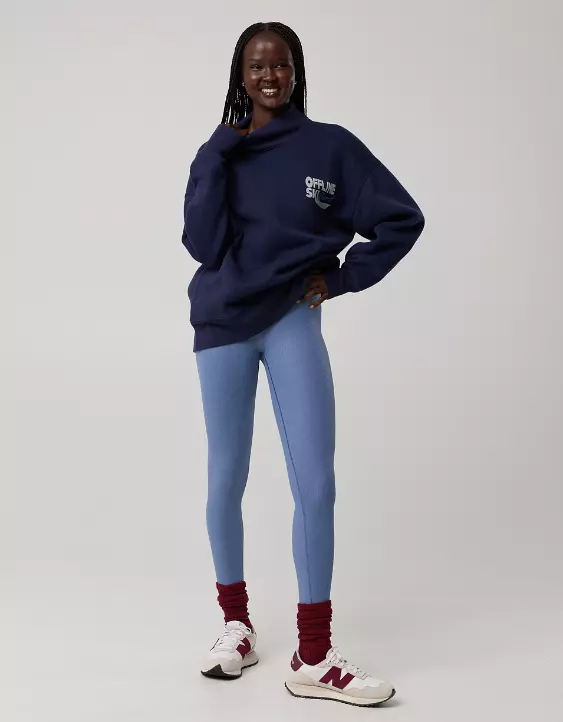 OFFLINE By Aerie Real Me XTRA Rib Foil Legging - Image 5