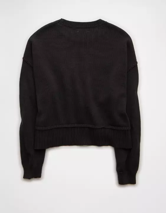 AE Wisconsin Badgers Cropped Sweater - Image 4