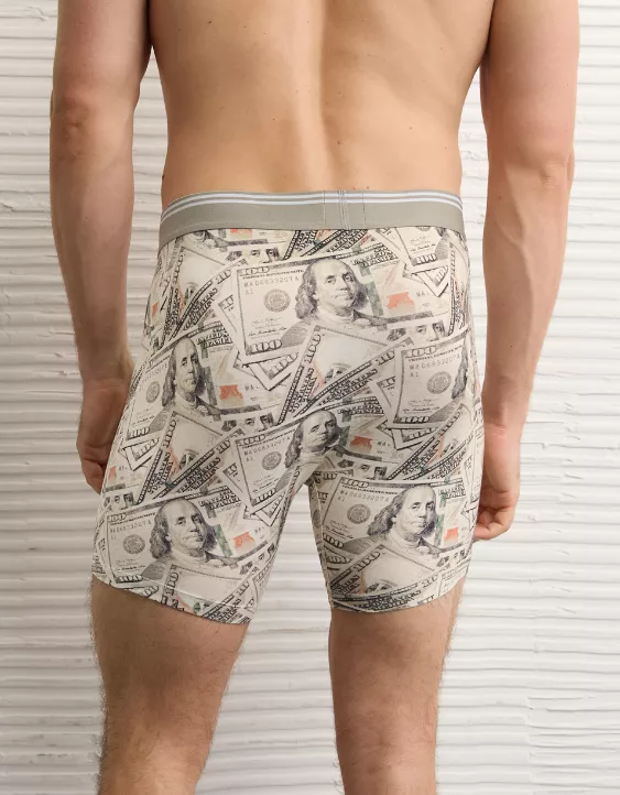AEO Men's Dollar Bills 6" Ultra Soft Boxer Brief - Image 2