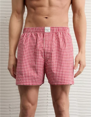 AEO Stretch Plaid Classic Boxer Short