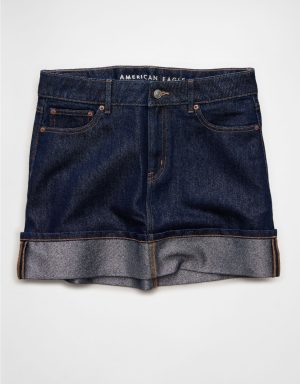 AE Denim Glitter Mini Skirt