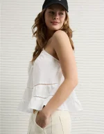 AE Y-Neck Lacy Halter Top