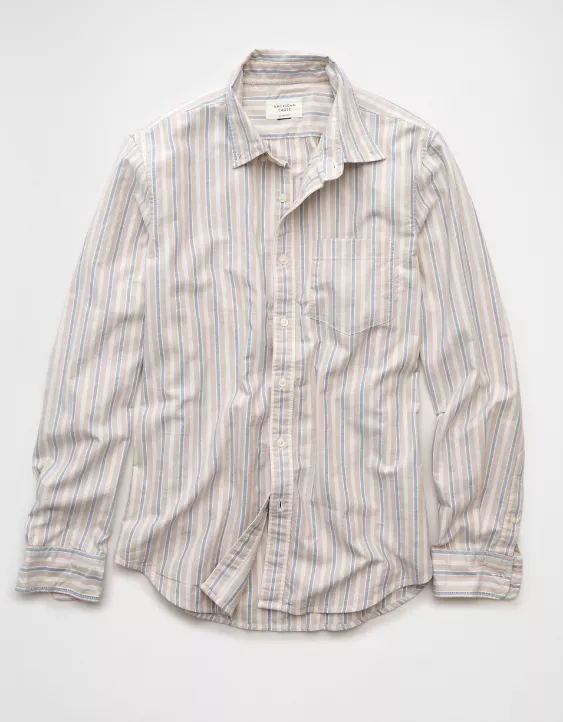 AE Everyday Slim Fit Oxford Striped Button-Up Shirt - Image 3