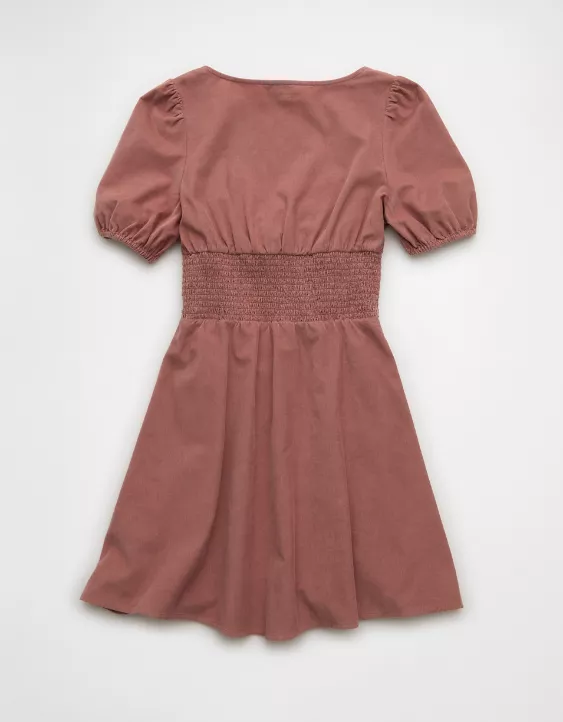 AE V-Neck Corduroy Mini Dress - Image 4