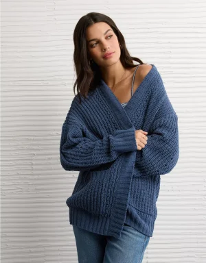 AE Chenille Cardigan Sweater