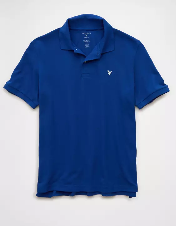 AE Stretch Pique Tipped Polo Shirt - Image 3
